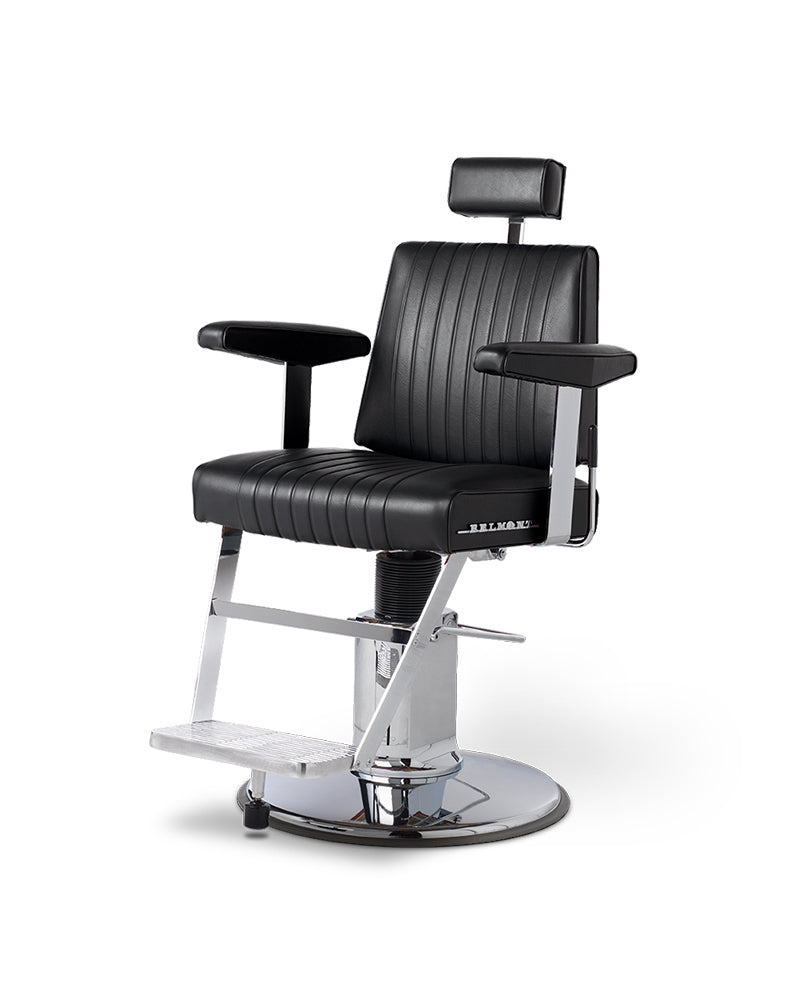 Dainty - Juoda barber kėdė iš nerūdijančio plieno